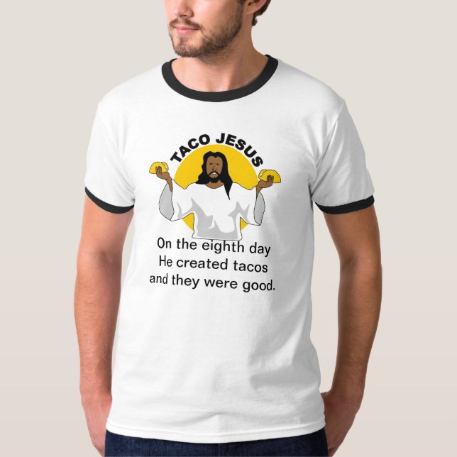 Taco Jesus T Shirt (Framsida)