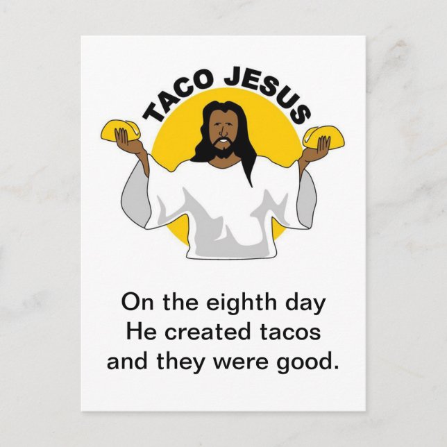 Taco Jesus vykort (Framsida)