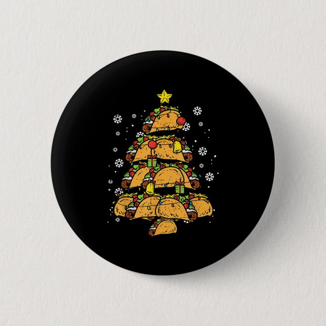 Taco julgran Xmas mexikansk mat  Knapp (Framsida)