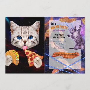 Taco, Kat och pizza Inbjudningar