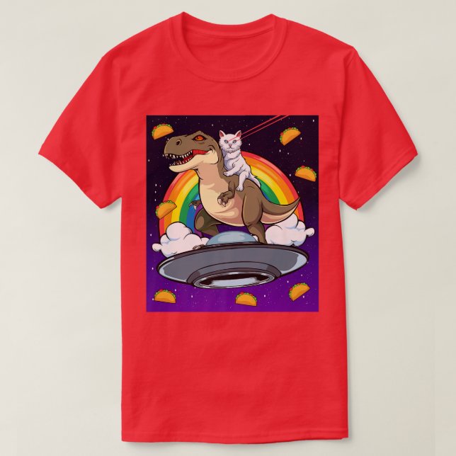 Taco Kattunge Rainbow Laser Öga Tre Riding Space C T Shirt (Design framsida)