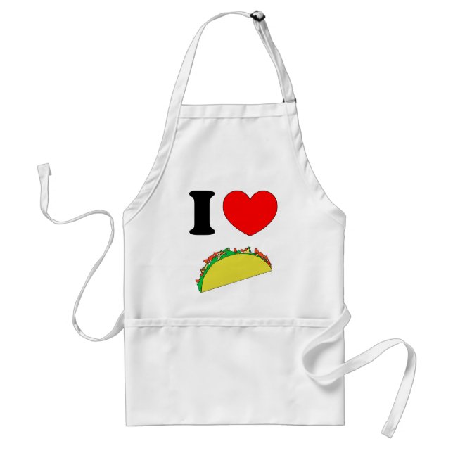 Taco-kläder Rolig Taco Tisdag Mexikansk Mat Förkläde (Framsidan)