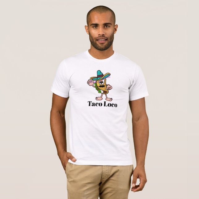 Taco Loco T-shirt (Hel framsida)
