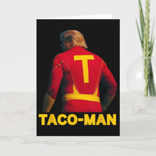 Taco-man Rolig Anti-trump Halloween Politisk Kosty Kort