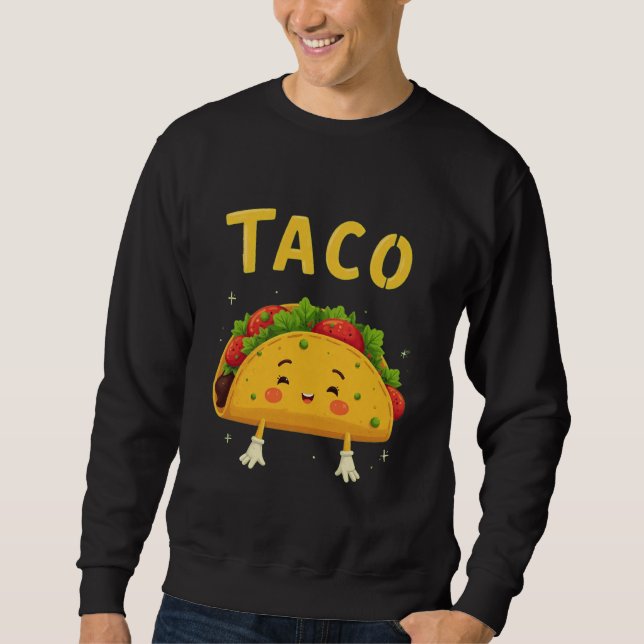 Taco manar-tröjor lång ärmad tröja (Framsida)
