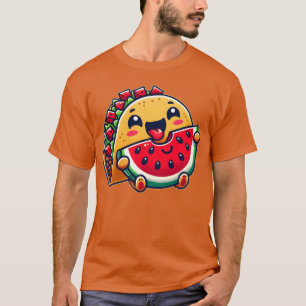 Taco Meico Vattenmelon Mexikansk Mat vänner T Shirt