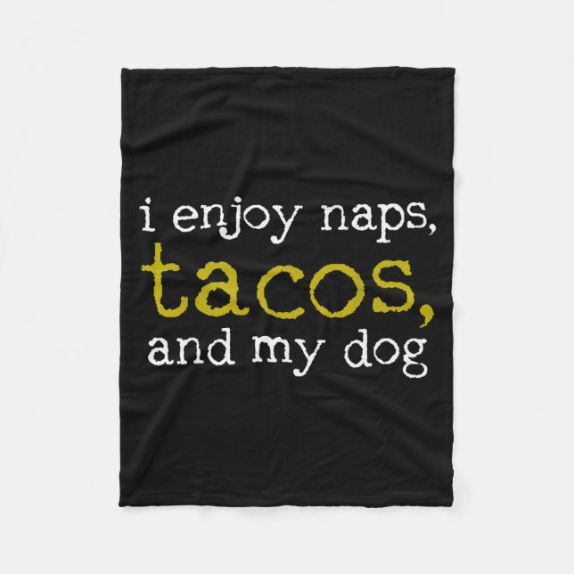 Taco Mexican Foodie Gift Taco Funny  Fleecefilt (Framsidan)