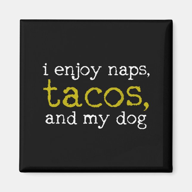 Taco Mexican Foodie Gift Taco Funny  Magnet (Framsidan)