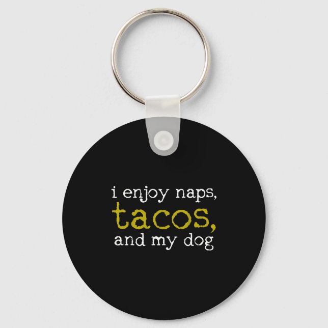 Taco Mexican Foodie Gift Taco Funny  Nyckelring (Framsida)
