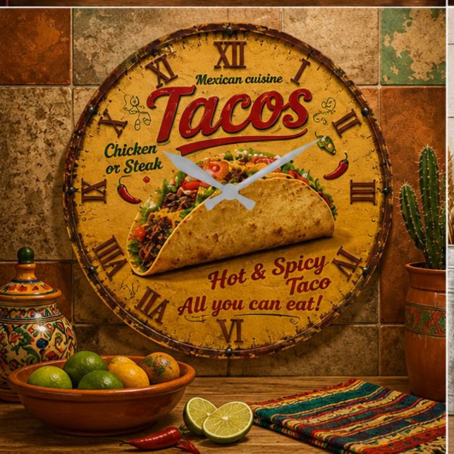 Taco Mexican Kitchen Rustic Restaurant  Stor Klocka (Skapare uppladdad)