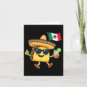 Taco Mexico Flagga Cinco De Mayo Mexican Independe Kort