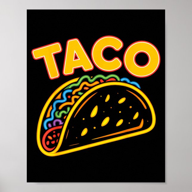 Taco mexikansk mat  poster (Framsidan)