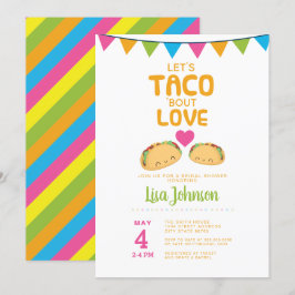 Taco Möhippa fiesta//Taco "Bout Kärlek Inbjudningar