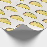 Taco-mönster kräm presentpapper<br><div class="desc">Detta enkla och söta omslags papper har en krämfärgad bakgrund med taco-mönster. Anpassa efter dina behov. Du kan hitta fler matchande produkter i min butik.</div>