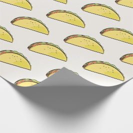 Taco-mönster kräm presentpapper