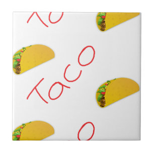 Taco mönster om kakelplatta