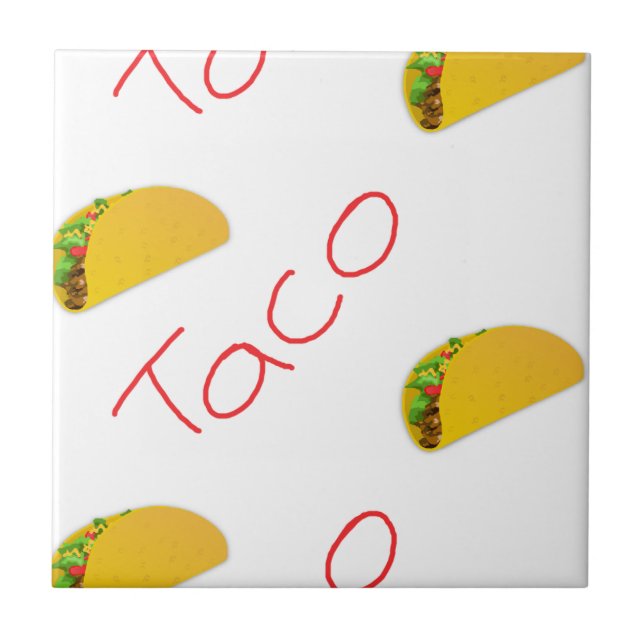 Taco mönster om kakelplatta (Framsidan)