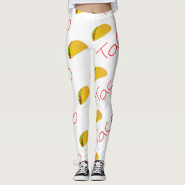 Taco mönster om leggings