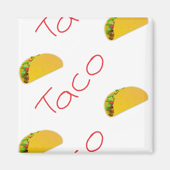 Taco mönster om magnet (Framsidan)