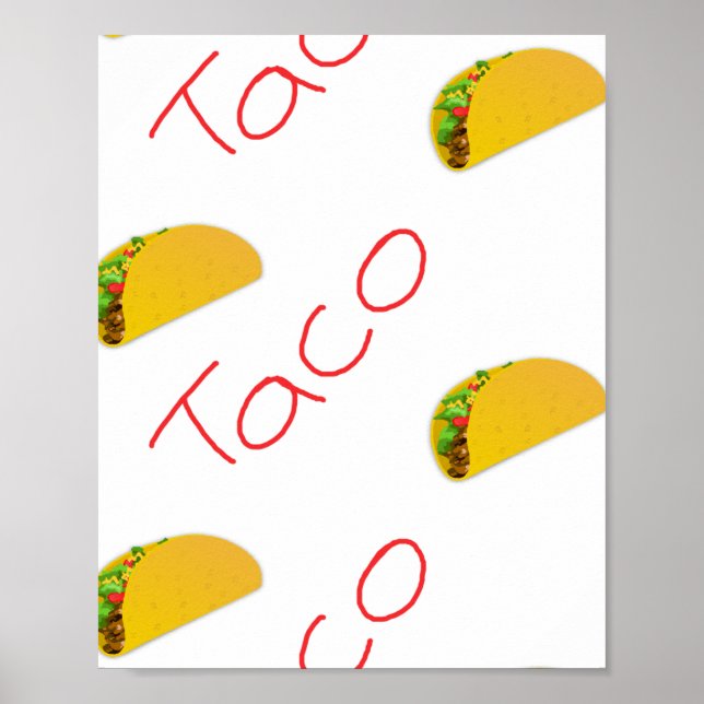 Taco mönster om poster (Framsidan)