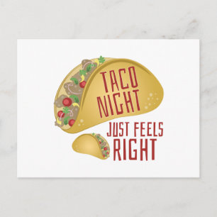 Taco Night Vykort