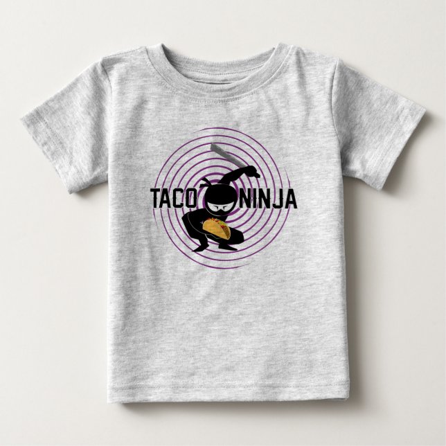 Taco Ninja Design - Baby Bra Jersey T-Shirt (Framsida)