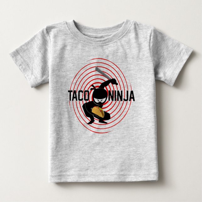 Taco Ninja Design - Baby Bra Jersey T-Shirt (Framsida)