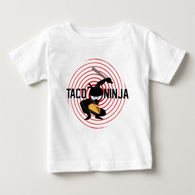 Taco Ninja Design - Baby Bra Jersey T-Shirt (Framsida)