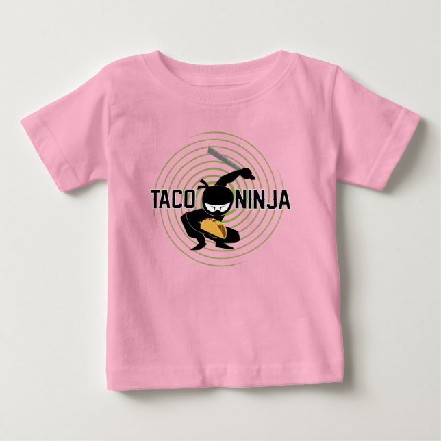 Taco Ninja Design - Baby Bra Jersey T-Shirt (Framsida)