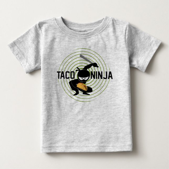 Taco Ninja Design - Baby Bra Jersey T-Shirt (Framsida)