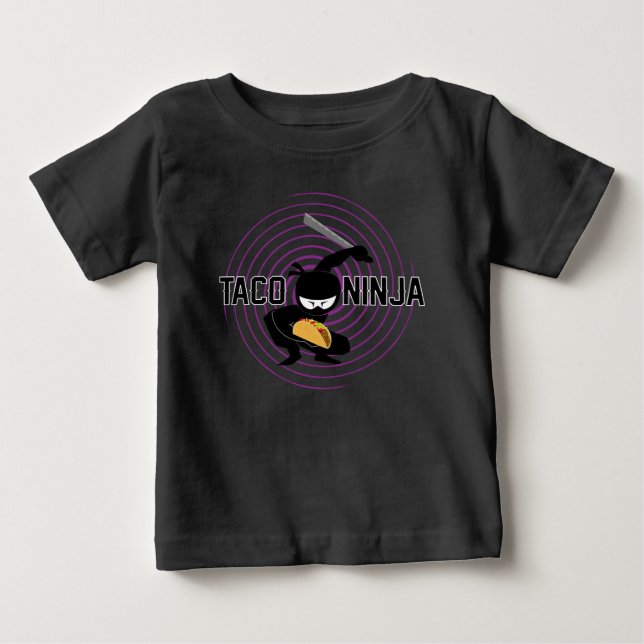 Taco Ninja Design - Baby Bra Jersey T-Shirt (Framsida)