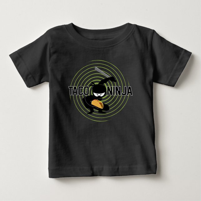 Taco Ninja Design - Baby Bra Jersey T-Shirt (Framsida)
