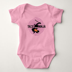 Taco Ninja Design - Baby Jersey Bodykostym T Shirt