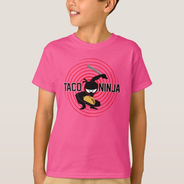 Taco Ninja Design - Bards grundläggande T-Shirt (Framsida)