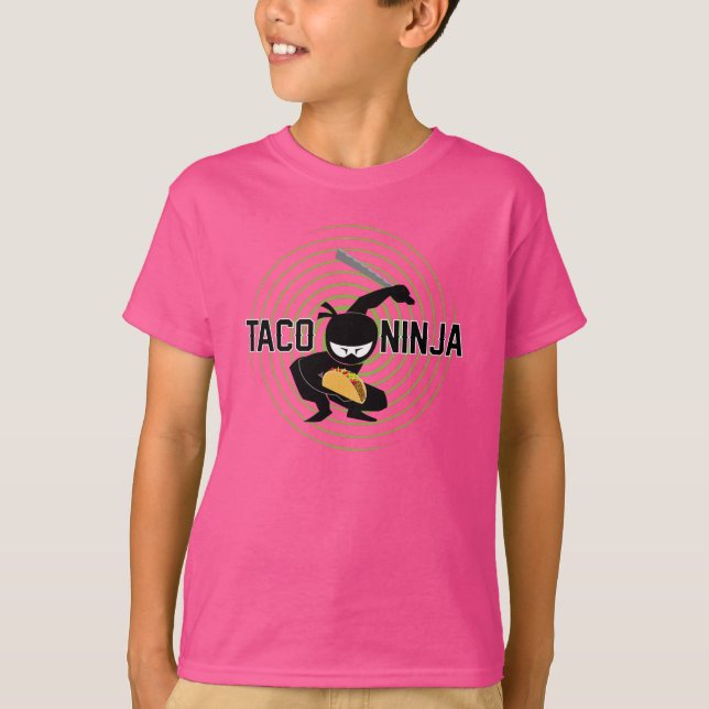 Taco Ninja Design - Bards grundläggande T-Shirt (Framsida)