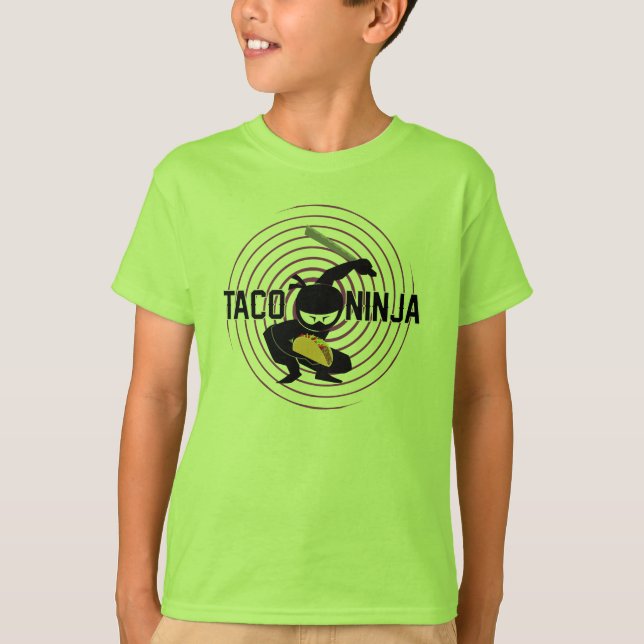 Taco Ninja Design - Bards grundläggande T-Shirt (Framsida)