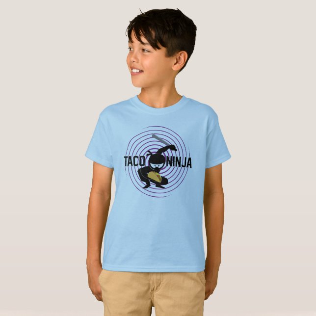 Taco Ninja Design - Bards grundläggande T-Shirt (Hel framsida)