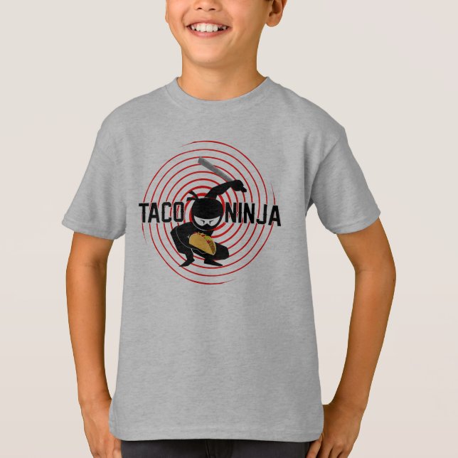 Taco Ninja Design - Bards grundläggande T-Shirt (Framsida)