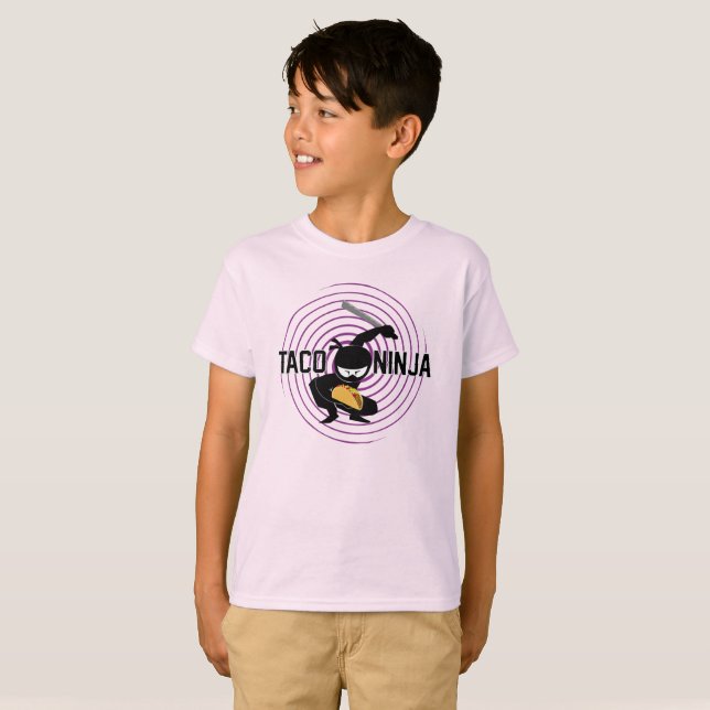 Taco Ninja Design - Bards grundläggande T-Shirt (Hel framsida)