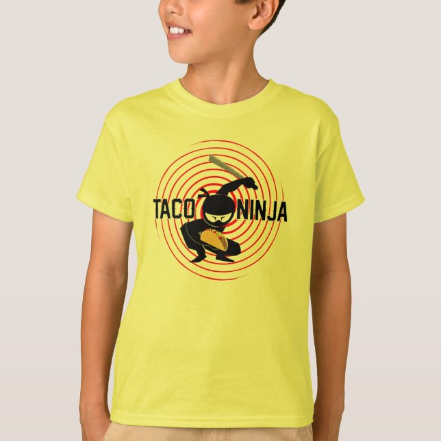 Taco Ninja Design - Bards grundläggande T-Shirt (Framsida)