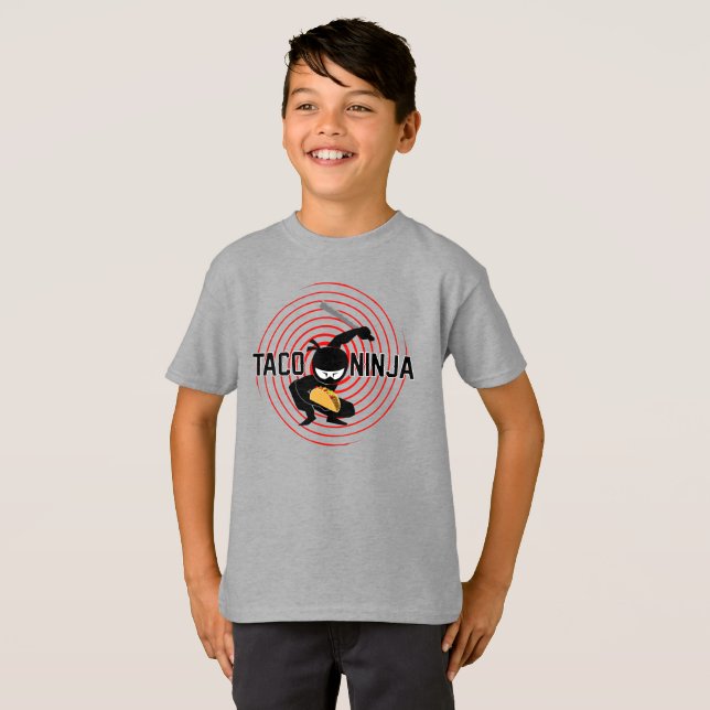 Taco Ninja Design - Bards grundläggande T-Shirt (Hel framsida)