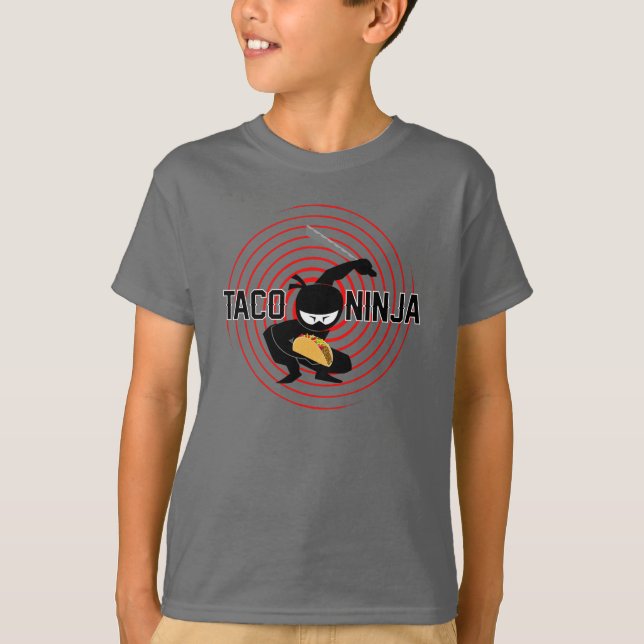 Taco Ninja Design - Bards grundläggande T-Shirt (Framsida)