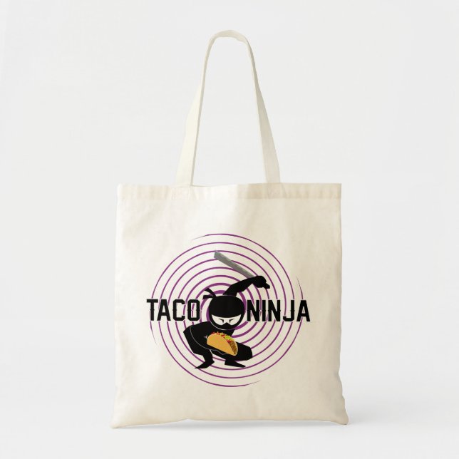 Taco Ninja Design - Budget Tote Tygkasse (Framsidan)