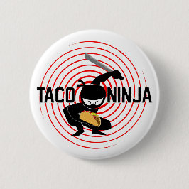 Taco Ninja Design - Round Button Knapp