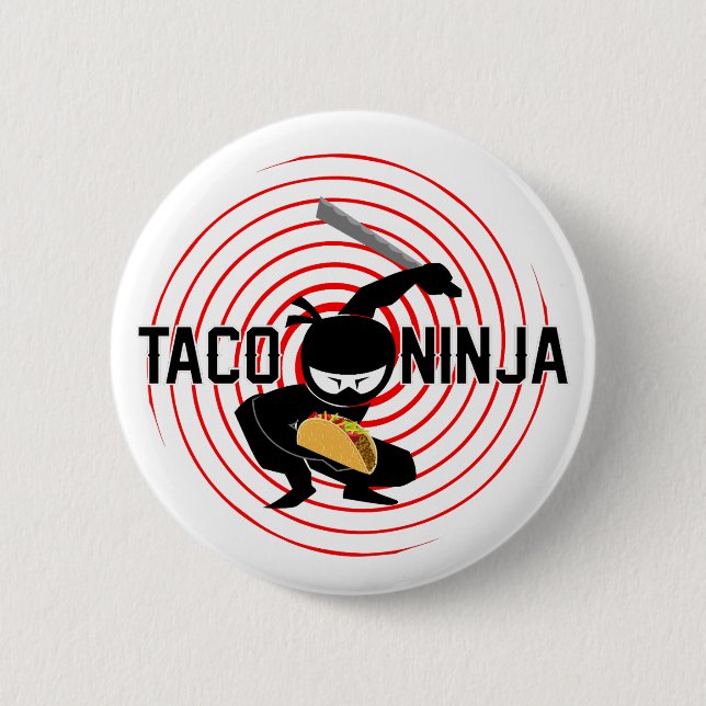 Taco Ninja Design - Round Button Knapp (Framsida)