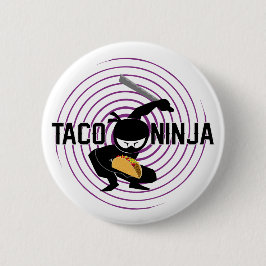 Taco Ninja Design - Round Button Knapp