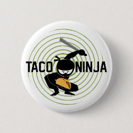 Taco Ninja Design - Round Button Knapp