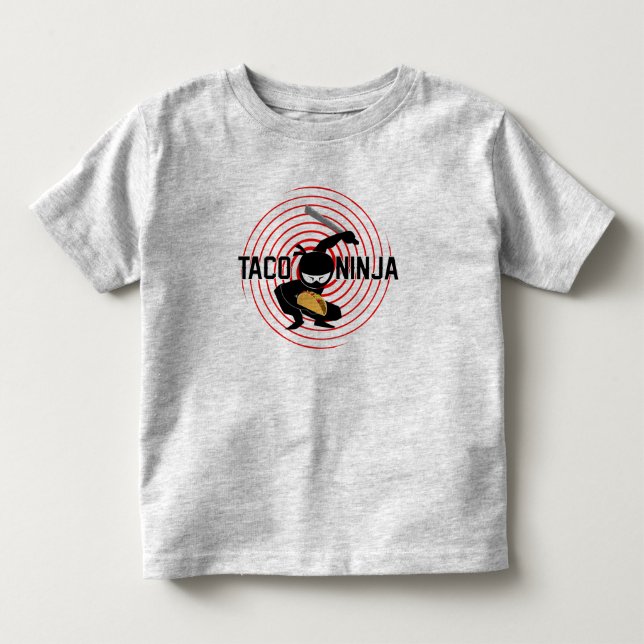 Taco Ninja Design - Småbarn Bra Jersey T-Shirt (Framsida)