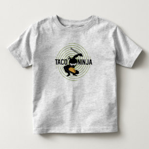 Taco Ninja Design - Småbarn Bra Jersey T-Shirt