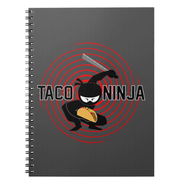 Taco Ninja Design - Spiral-foto-anteckningsbok Anteckningsbok (Framsidan)